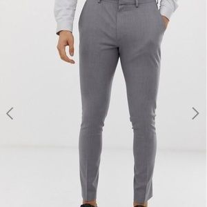 Boy's/Men's ASOS Light Gray Skinny Pants